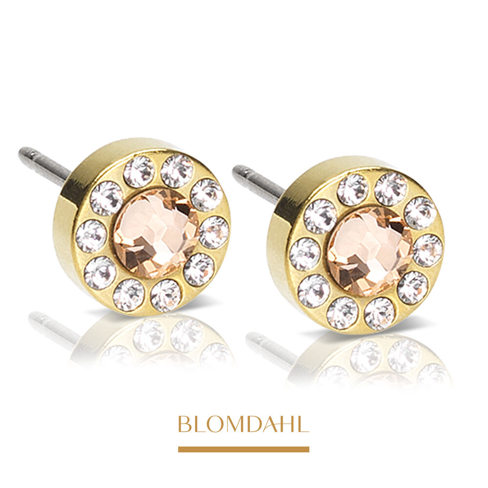 Brilliance Halo Crystal/Gold 6 mm SFJ