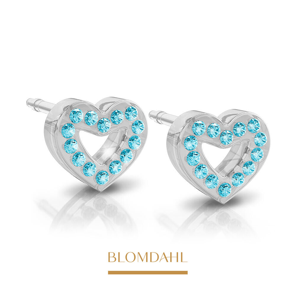 Brilliance Heart Hollow Aquamarine 10 mm SFJ